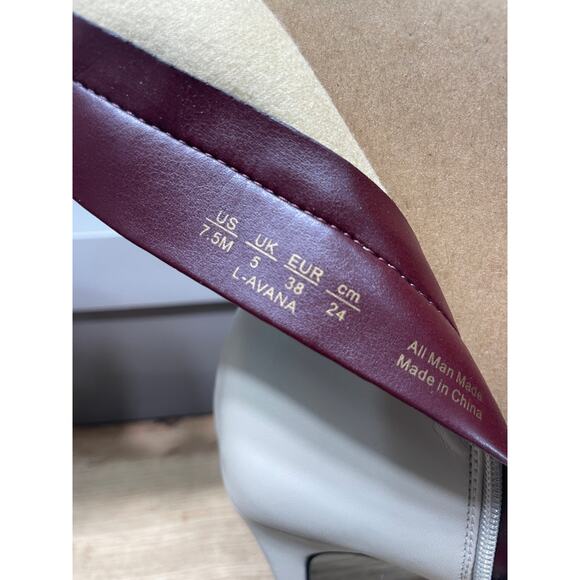 Franco Sarto Avana Mid-Calf Boots Cashmere Faux Leather Size 7.5 NIB Pointed Toe - Picture 10 of 13